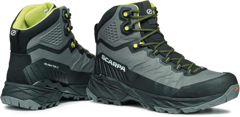Scarpa Mens Rush TRK LT GTX Boots - Gray-Lime-3